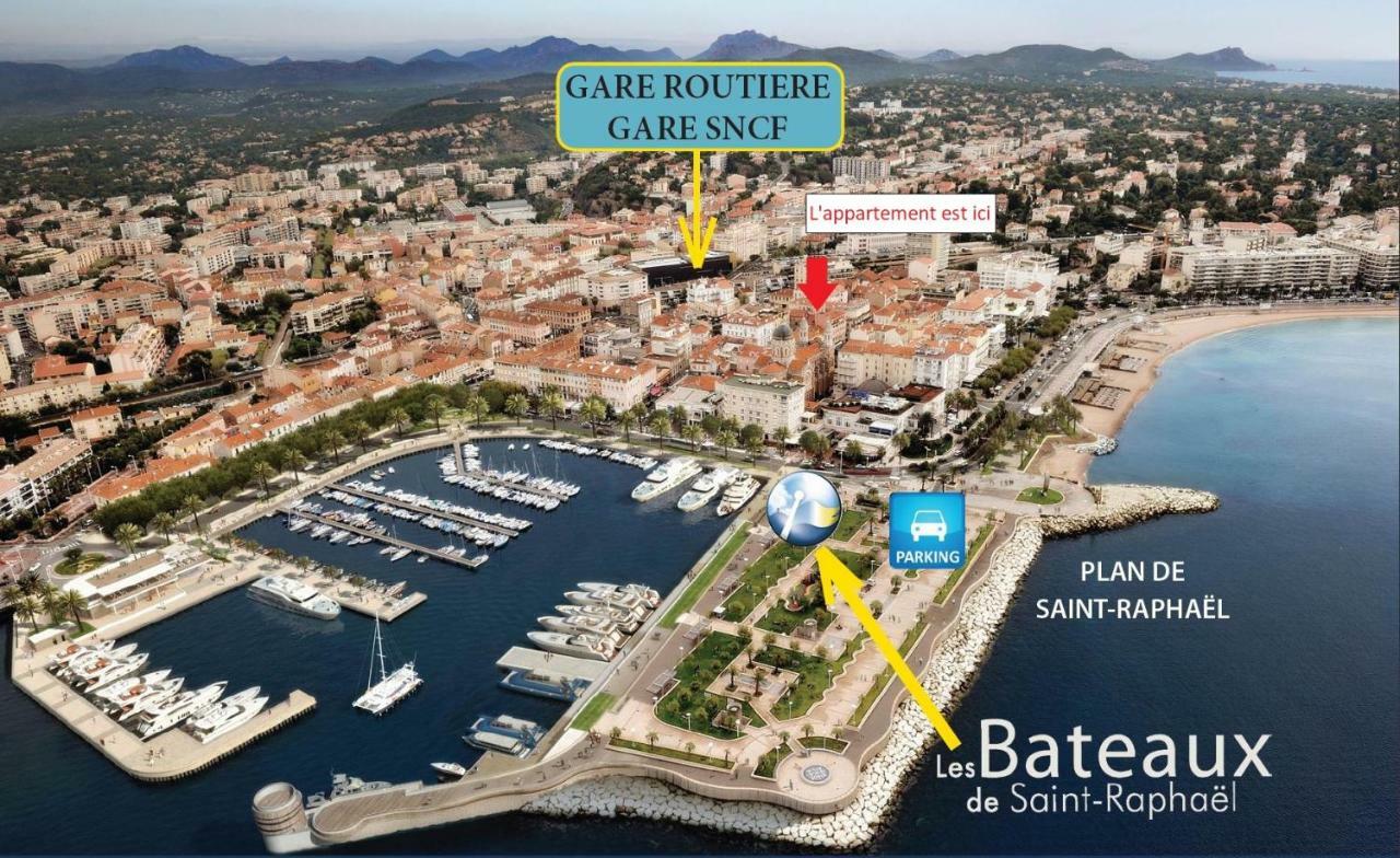 Nouveau F2 Calme Coeur De Ville 1Min De La Plage Saint-Raphaël Dış mekan fotoğraf